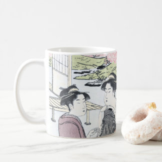 Japaner Ukiyo-e Niwa kein hanami durch Eishi Tasse
