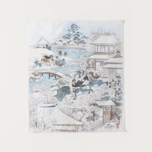 Japaner Ukiyo-e von 47 Ronin auf der Ryogoku Wandteppich