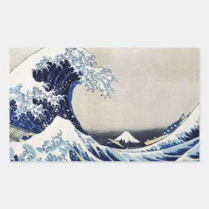 Japaner Ukiyoe Kunst vol.4 Rechteckiger Aufkleber
