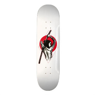 Japanerin Kriegerin Skateboard