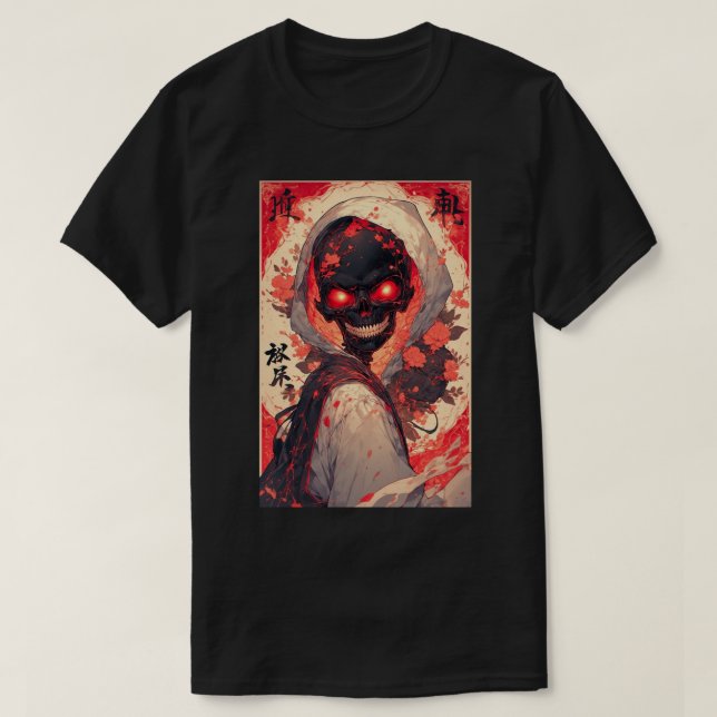 Japanese Anime Skull Hero Art 02 T-Shirt (Design vorne)