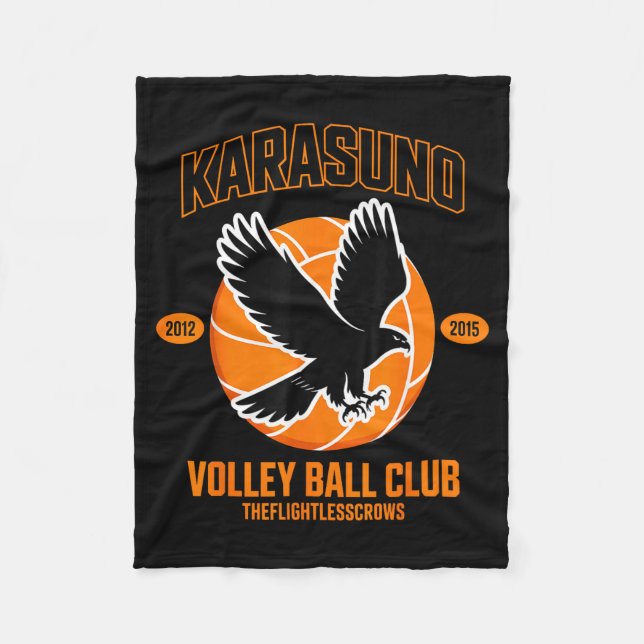Japanese Anime Volleyball Club Karasunooo High  Fleecedecke (Vorderseite)