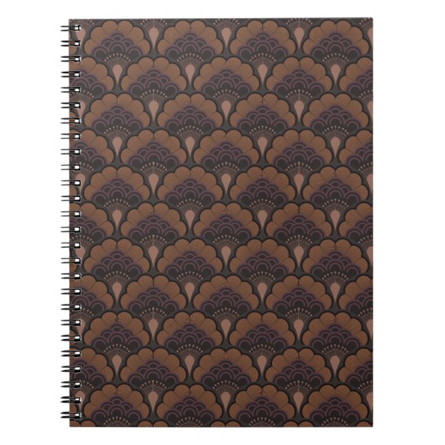Japanese art deco style - Chocolate Notizblock (Vorderseite)