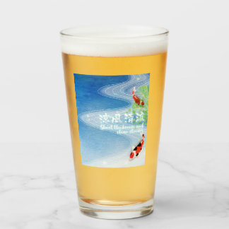 Japanese art -Shoot the breeze and clear stream - Glas