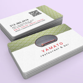 Japanese Asian Restaurant Chef Catering Visitenkarte