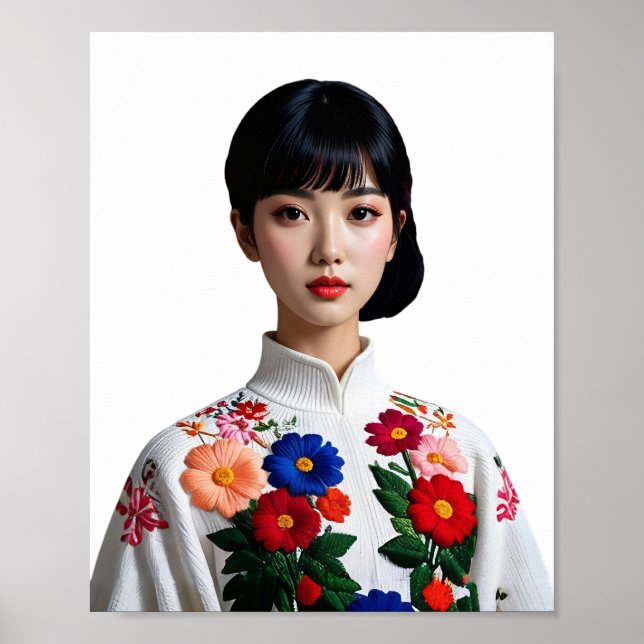 Japanese beauty pinup poster (Vorne)