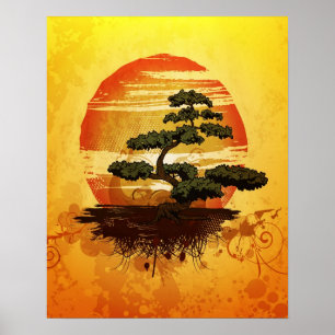 Japanese Bonsai Tree Poster