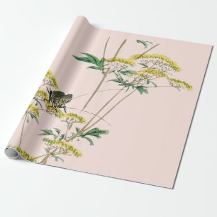 JAPANESE BUTTERFLY-BLUME Packpapier