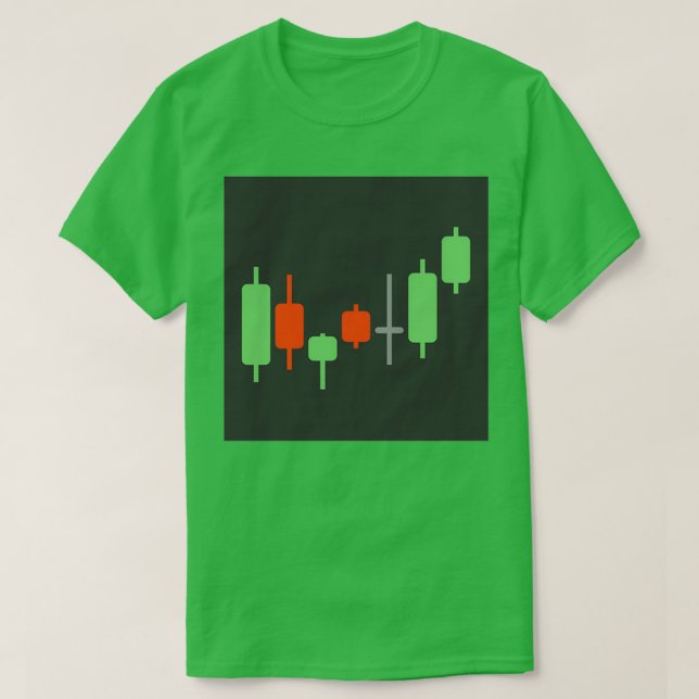 japanese candlestick graph T-Shirt (Design vorne)