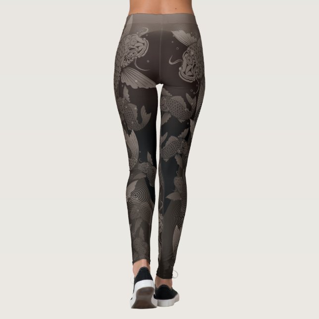 Japanese carp_line4@miyasan leggings (Rückseite)