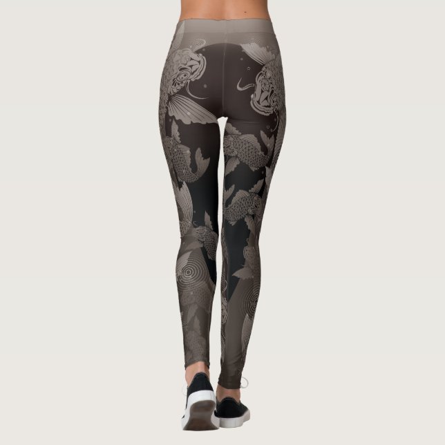 Japanese carp_line5@miyasan leggings (Rückseite)