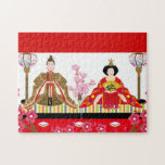 Japanese charm∣hina dolls – celebration of girls'  puzzle<br><div class="desc">This illustration beautifully captures a traditional Hina Doll display, a key element of Hinamatsuri, also known as Girls' Day in Japan. Celebrated every year on March 3rd, families with daughters arrange these ornate dolls dressed in Heian-period court attire, wishing for the girls’ health, happiness, and graceful growth. The emperor and...</div>
