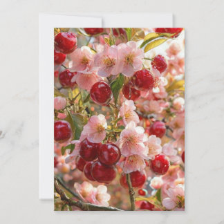 Japanese Cherry Blossom Castle Wedding Invitation  Einladung