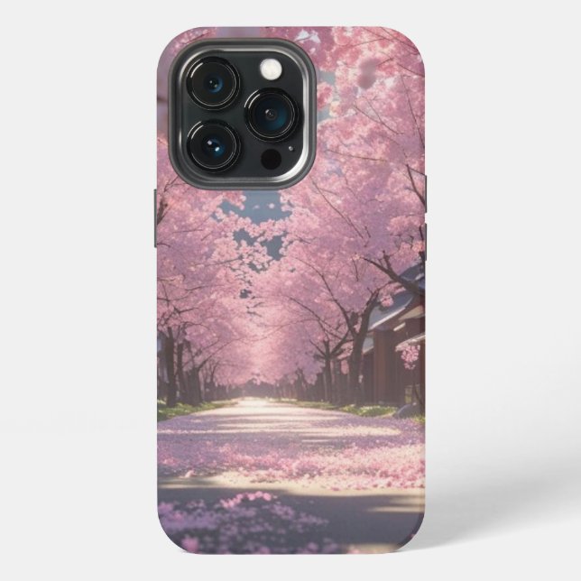 Japanese Cherry Blossom Sakura Phone Case - Day iPhone Hülle (Hinten)