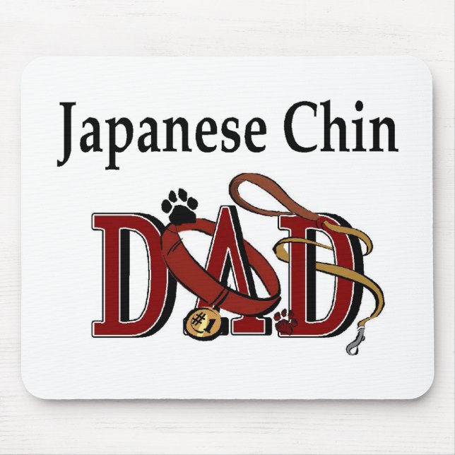 Japanese Chin Dad Ohrts Mousepad (Vorne)