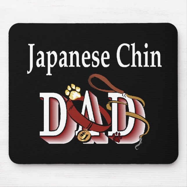 Japanese Chin Dad Ohrts Mousepad (Vorne)