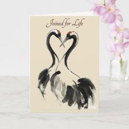 Japanese Crane Love Greeting Card Karte