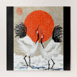 Japanese Cranes Puzzle. Puzzle
