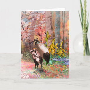 JAPANESE CRANES "Rising Sun" Karte