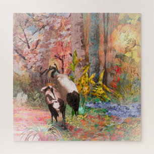 JAPANESE CRANES "Rising Sun" Puzzle