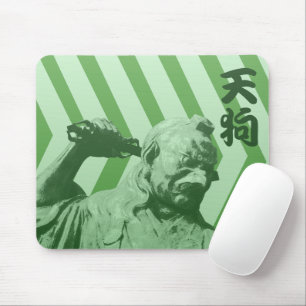 Japanese Crow Tengu Yokai Mousepad