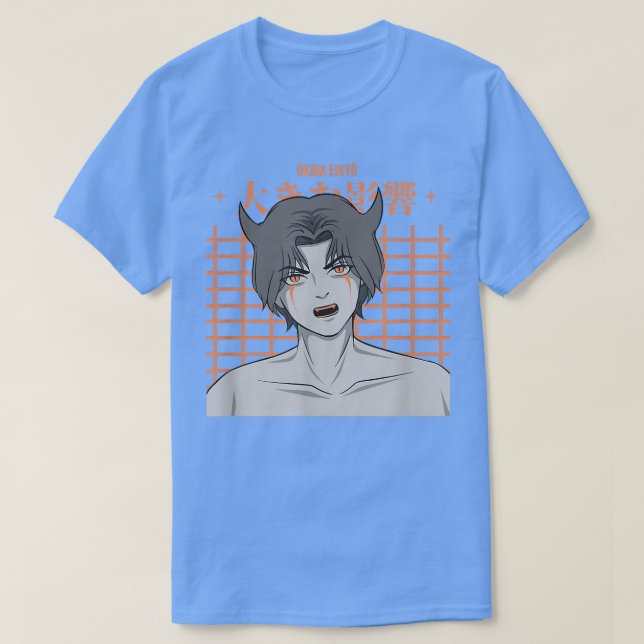 Japanese Devil Boy Anime Character  Japan Aestheti T-Shirt (Design vorne)