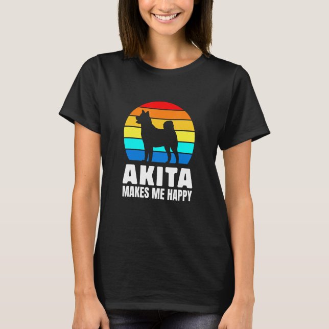 Japanese dog breed lovers Akita T-Shirt (Vorderseite)