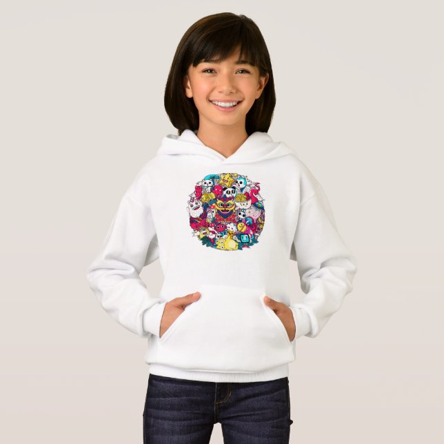 Japanese Doodle Hoodie (Vorne ganz)