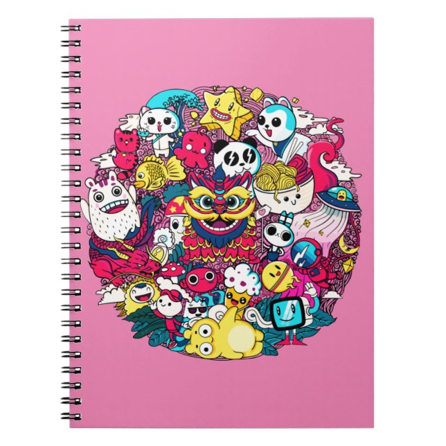 Japanese Doodle Notizblock (Vorderseite)