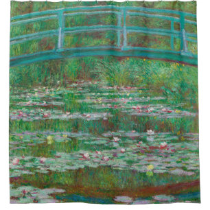 Japanese Footbridge Claude Monet Impressionist Duschvorhang