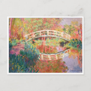 Japanese Footbridge, Giverny by Claude Monet Postkarte