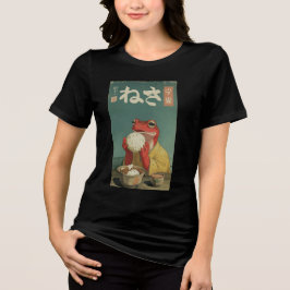  Japanese Frog Ukiyo-e Art for College Students Tri-Blend Shirt