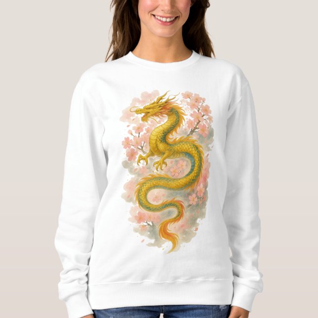 【Japanese Golden Dragon Sweatshirt】 Sweatshirt (Vorderseite)