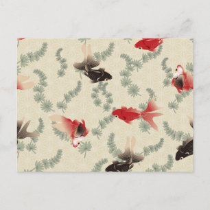 Japanese Goldfish Postkarte