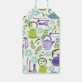 Japanese Green Teapot Design Geschenkanhänger