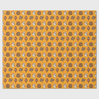 Japanese Halloween Yokai Pattern Wrapping Paper  Geschenkpapier