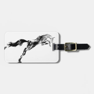 Japanese horse samurai art equestrian sumi gepäckanhänger