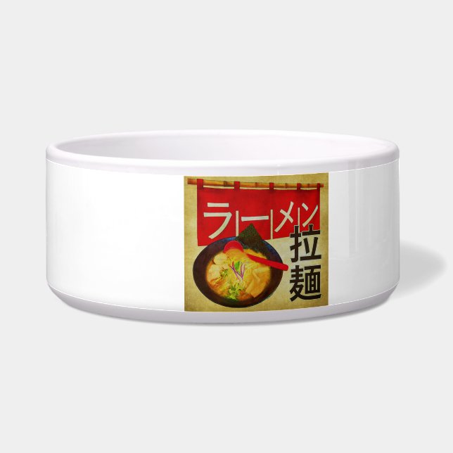 japanese kanji and katakana Ramen Napf (Rechts)