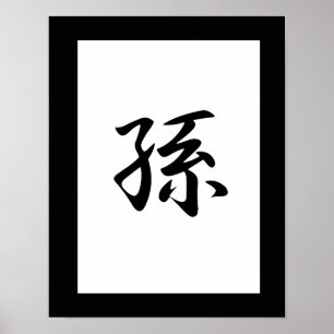 Japanese Kanji for Granddaughter - mago Poster
