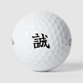 Japanese KANJI "MAKOTO" Golf ball