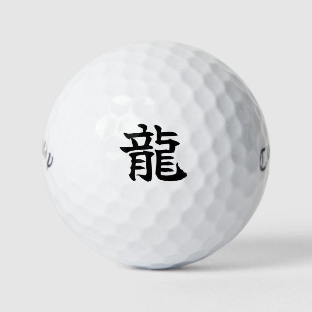 Japanese KANJI "RYU" Golf ball (Vorderseite)