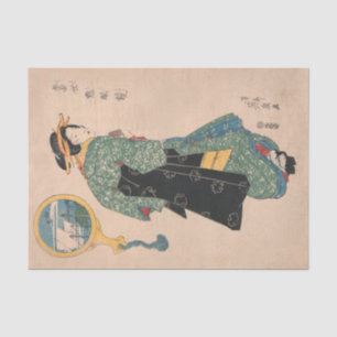Japanese Kimono Woman Seidenpapier