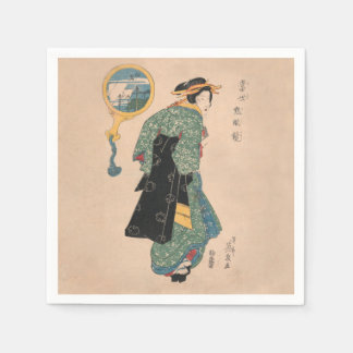 Japanese Kimono Woman Serviette