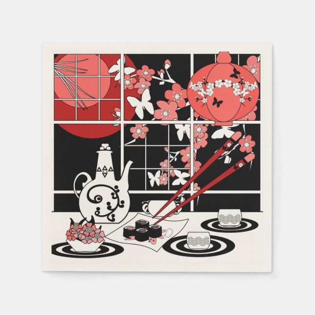 Japanese Küche Serviette (Vorderseite)