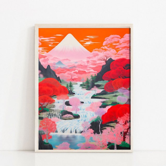 Japanese Landscape Painting, Japanese Wall Art, Co Poster (Von Creator hochgeladen)