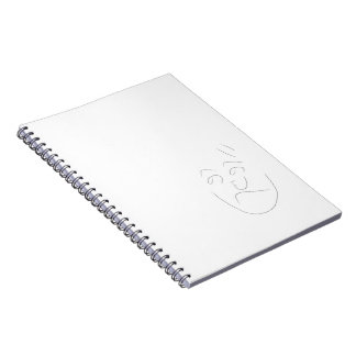 Japanese letter face notebook | へのへのもへじ notizblock