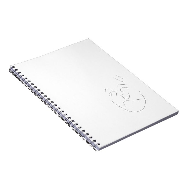 Japanese letter face notebook | へのへのもへじ notizblock (Rechte Seite)