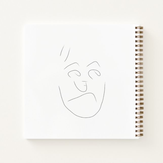 Japanese letter face notebook | へのへのもへじ notizbuch (Rückseite)