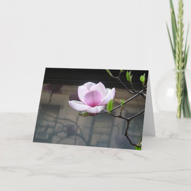 JAPANESE MAGNOLIA NOTE CARD KARTE (Vorderseite)