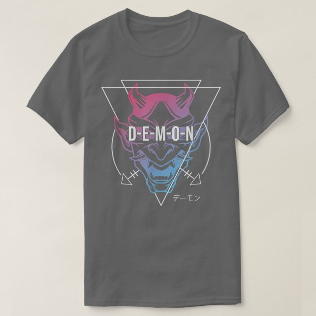 Japanese Oni Mask Demon Ogre - Aesthetic Japan Sam T-Shirt (Design vorne)